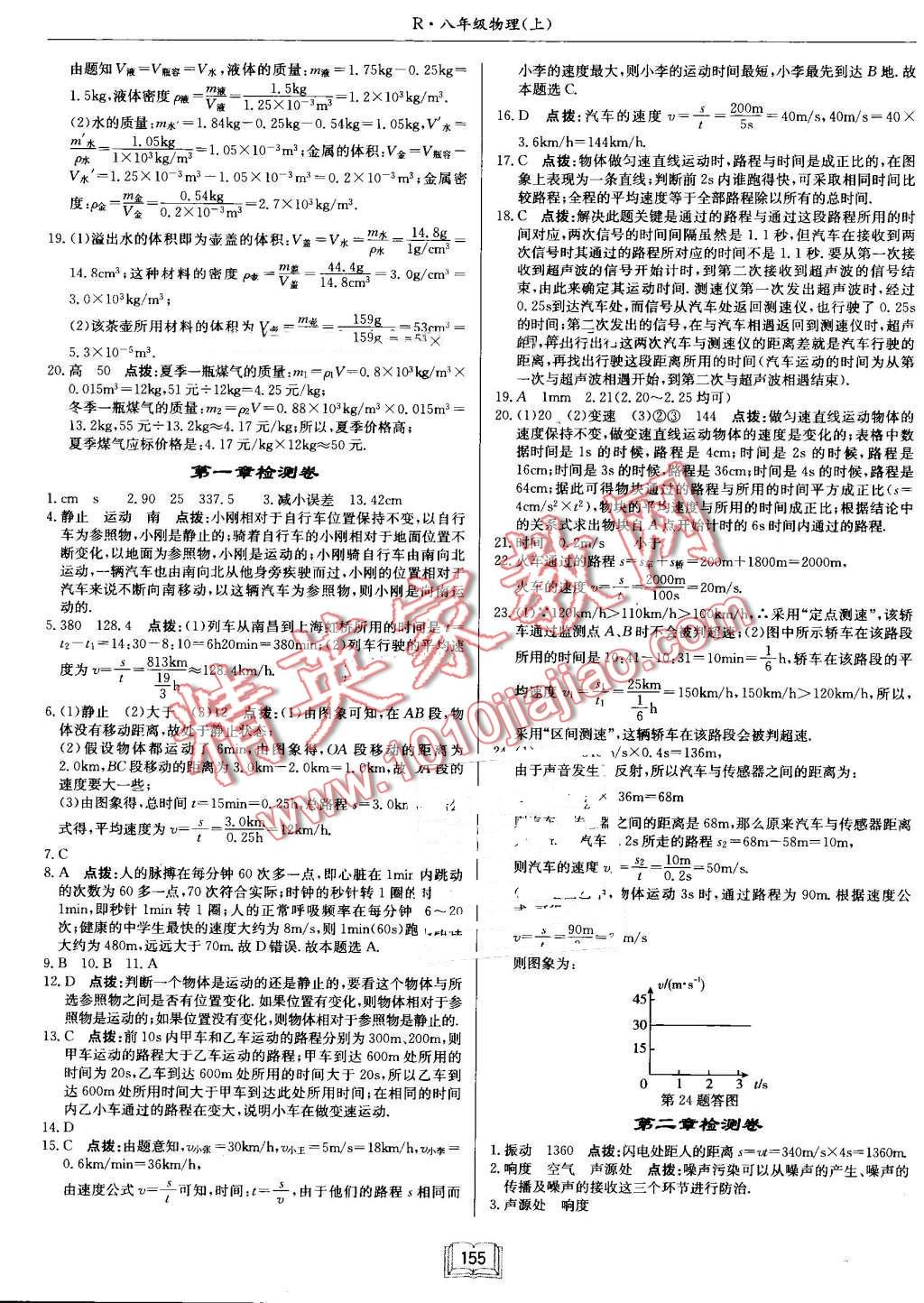 2016年啟東中學(xué)作業(yè)本八年級物理上冊人教版 第19頁