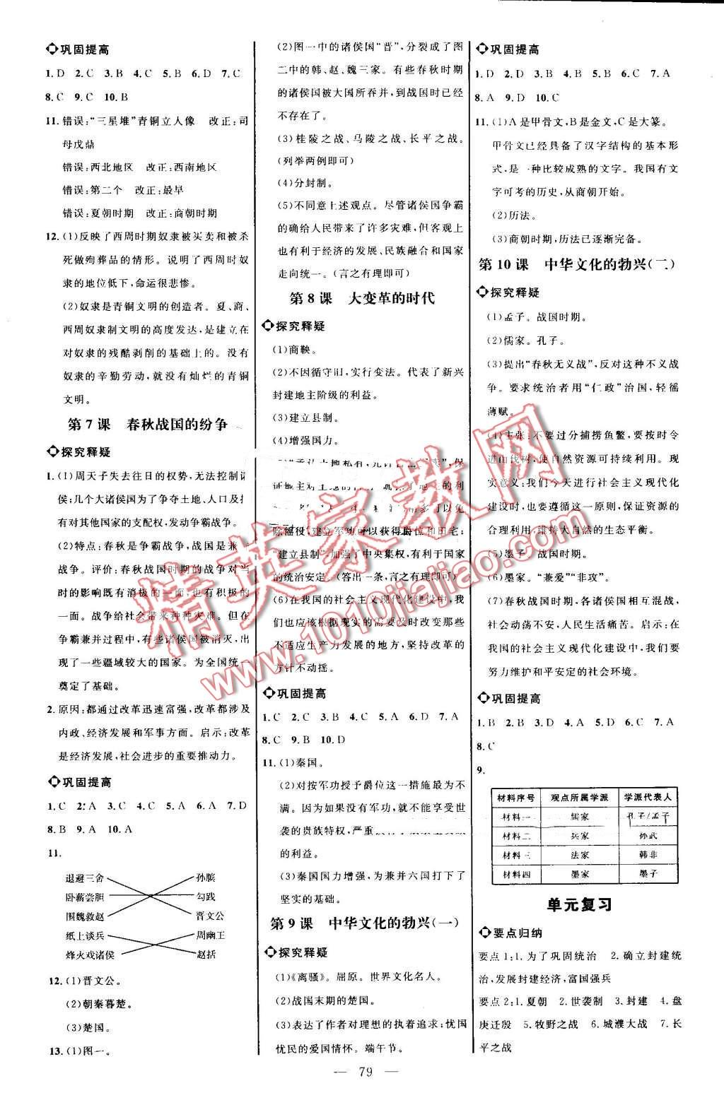 2016年细解巧练六年级历史上册鲁教版 第2页