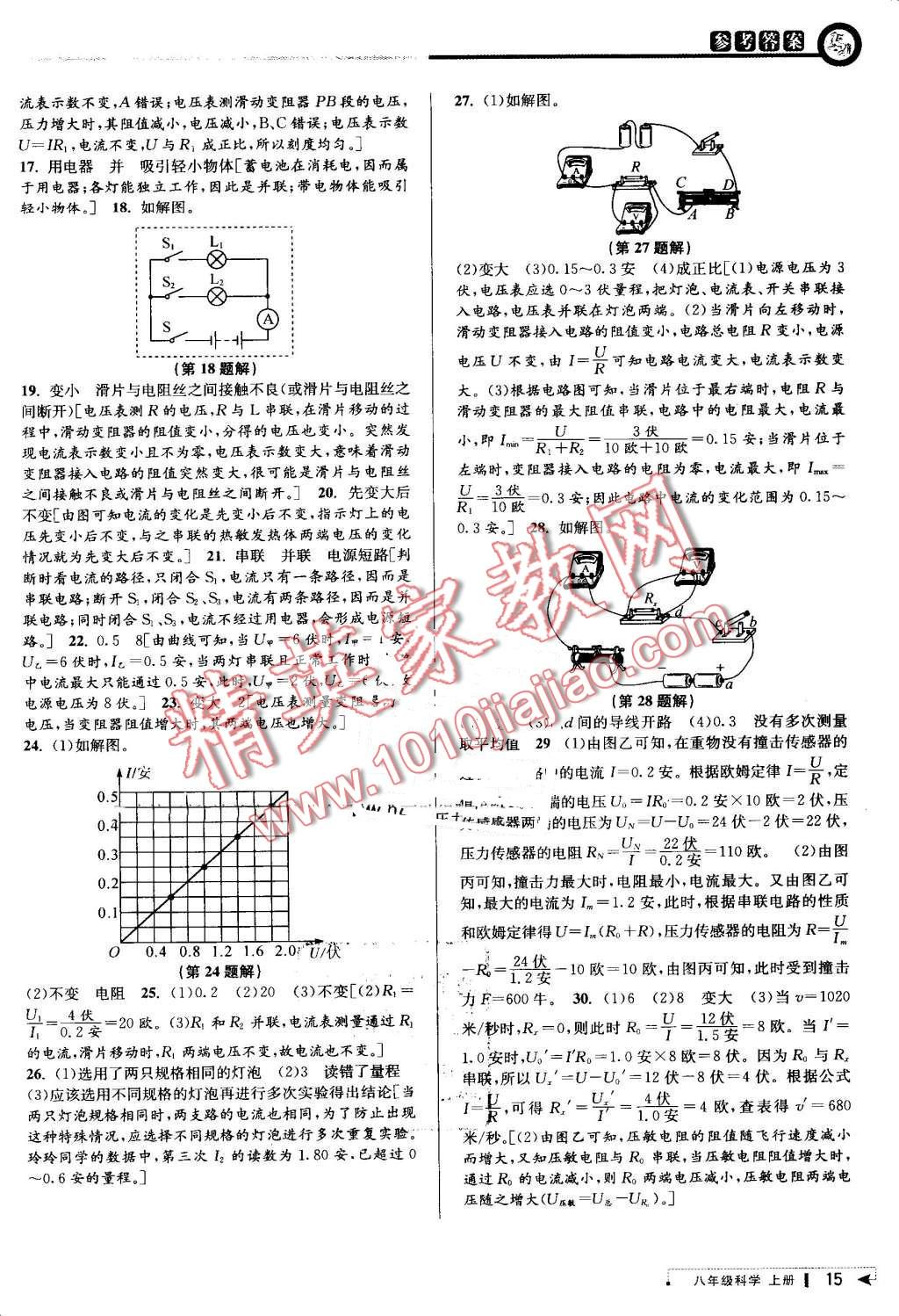 2016年教與學(xué)課程同步講練八年級科學(xué)上冊浙教版 第14頁