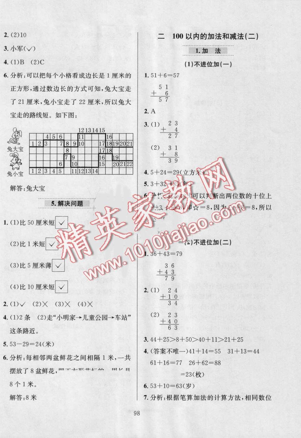 2016年小學(xué)教材全練二年級(jí)數(shù)學(xué)上冊(cè)人教版 第2頁(yè)