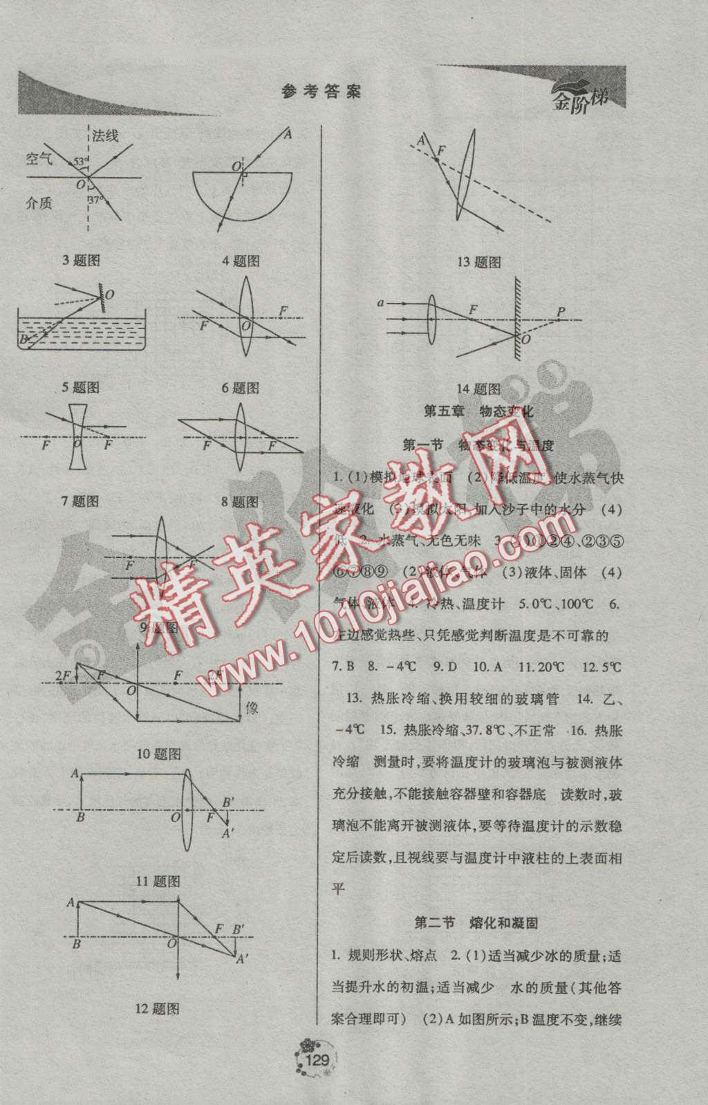 2016年金階梯課課練單元測(cè)八年級(jí)物理上冊(cè) 第8頁