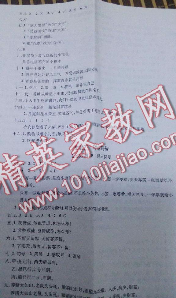 2016年夺分A计划小学毕业升学总复习语文 第19页