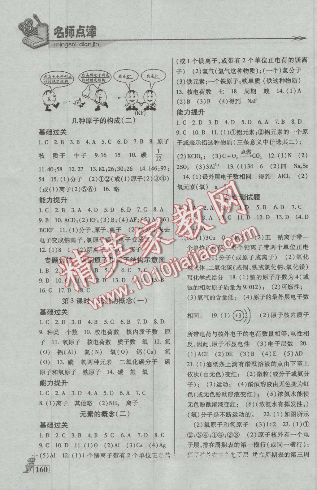 2016年名師點津八年級化學上冊 第9頁