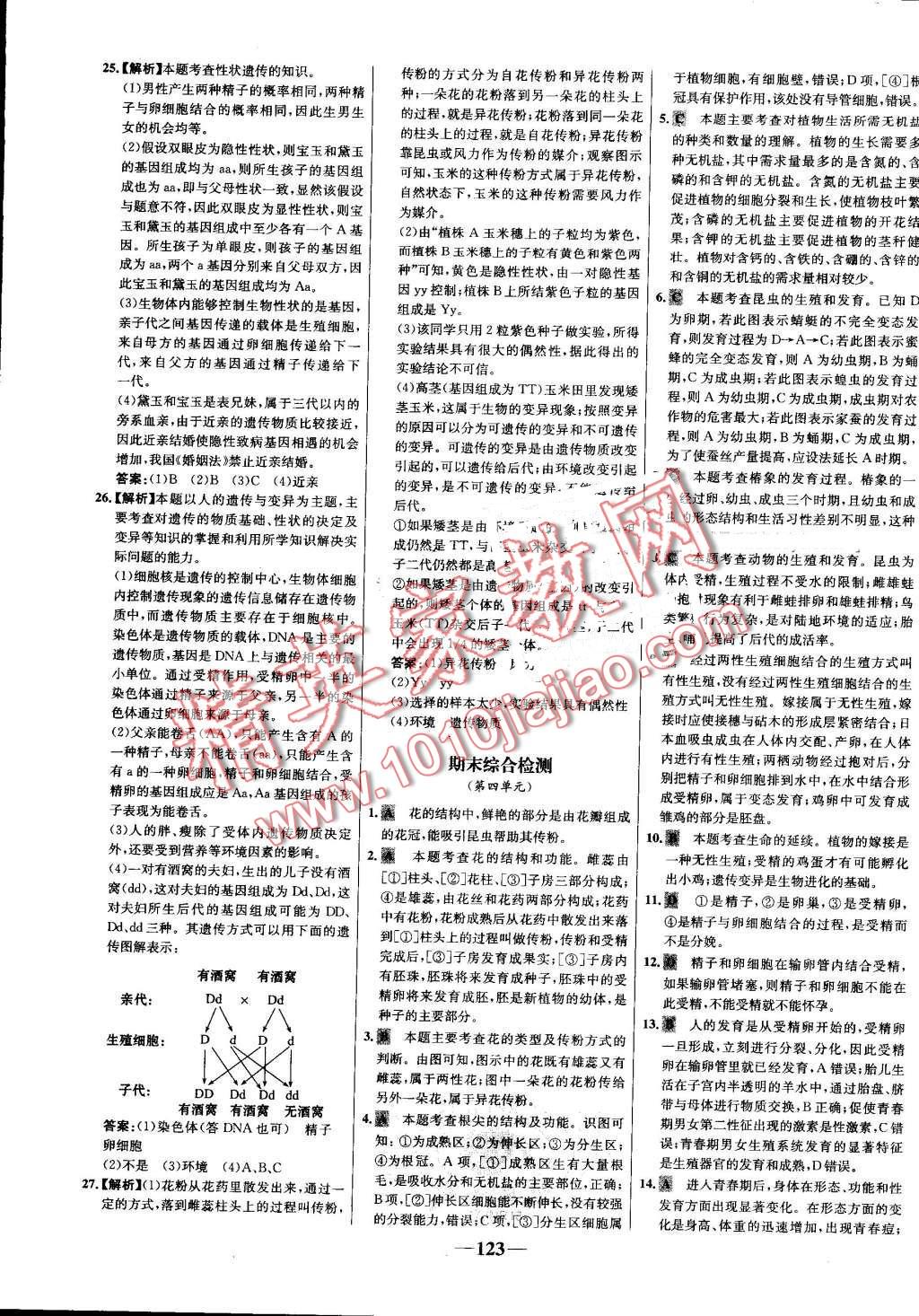 2016年世紀(jì)金榜金榜學(xué)案八年級生物上冊濟(jì)南版 第31頁