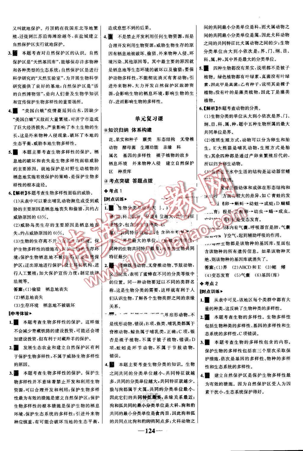 2016年世紀(jì)金榜金榜學(xué)案八年級生物上冊人教版 第24頁