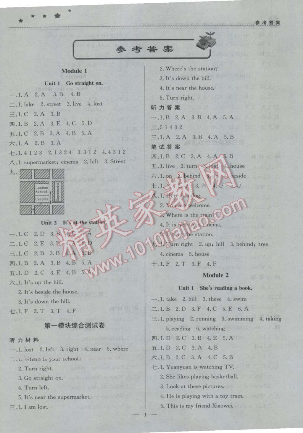 2016年1加1輕巧奪冠優(yōu)化訓(xùn)練四年級(jí)英語(yǔ)上冊(cè)外研版銀版 第1頁(yè)