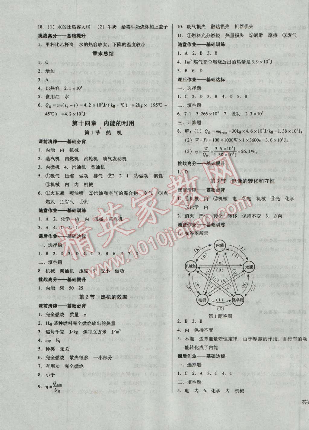 2016年勝券在握打好基礎金牌作業(yè)本九年級物理上冊人教版 第3頁