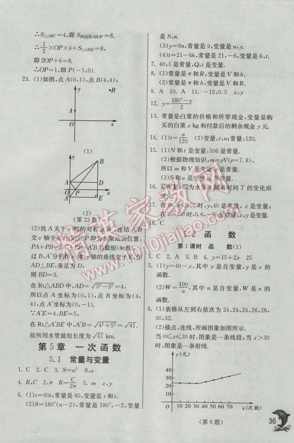 2016年實驗班提優(yōu)訓(xùn)練八年級數(shù)學(xué)上冊浙教版 第36頁