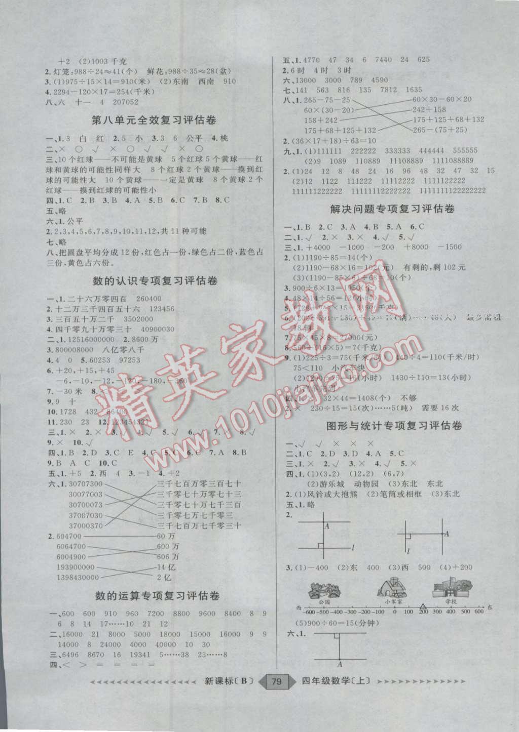 2016年阳光计划第二步四年级数学上册北师大版 第3页