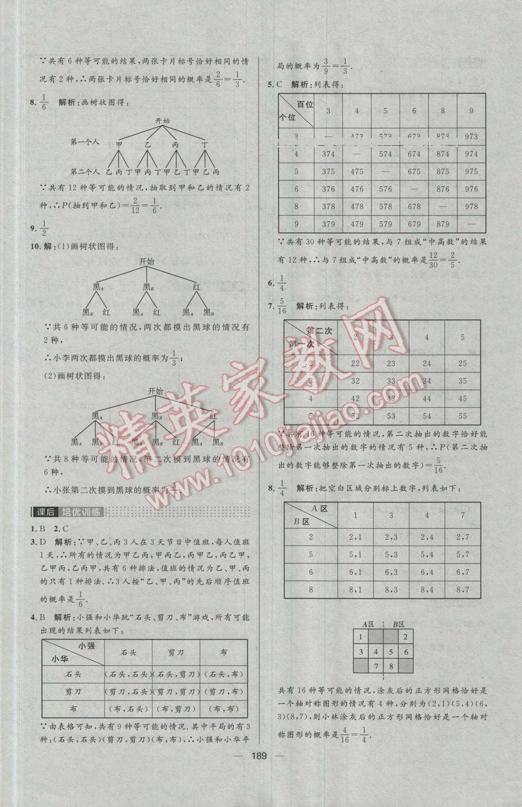 2016年陽光計劃九年級數(shù)學(xué)上冊北師大版 第25頁