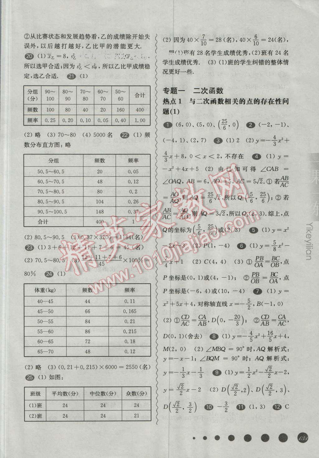 2016年华东师大版一课一练九年级数学全一册华师大版周周练微视频版 第16页