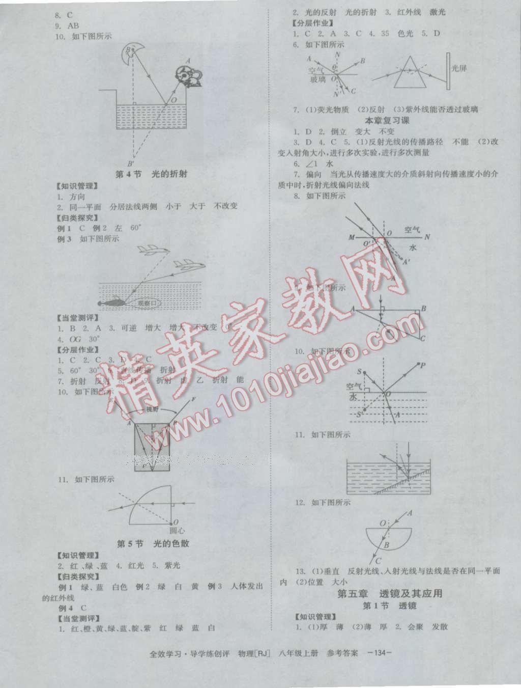 2016年全效學(xué)習(xí)八年級(jí)物理上冊(cè)人教版 參考答案第6頁(yè)