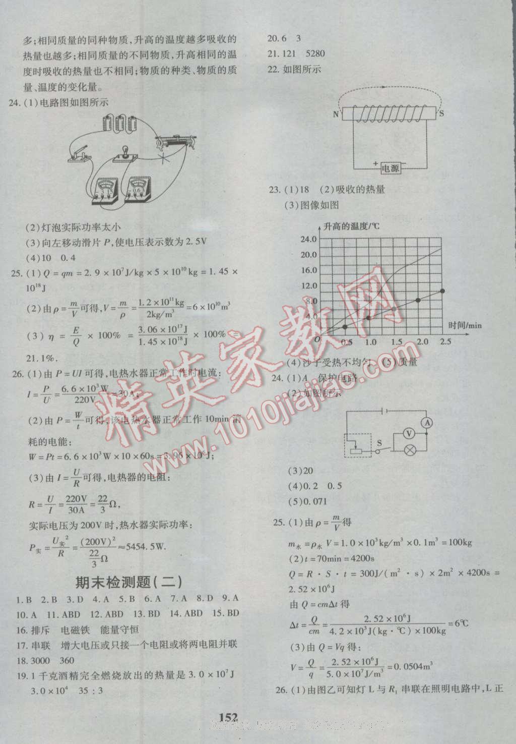 2016年黃岡360度定制密卷九年級(jí)物理教科版 參考答案第8頁(yè)