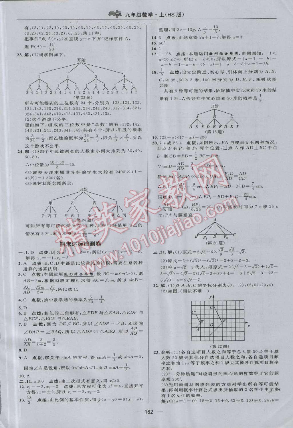 2016年綜合應(yīng)用創(chuàng)新題典中點九年級數(shù)學(xué)上冊華師大版 參考答案第6頁