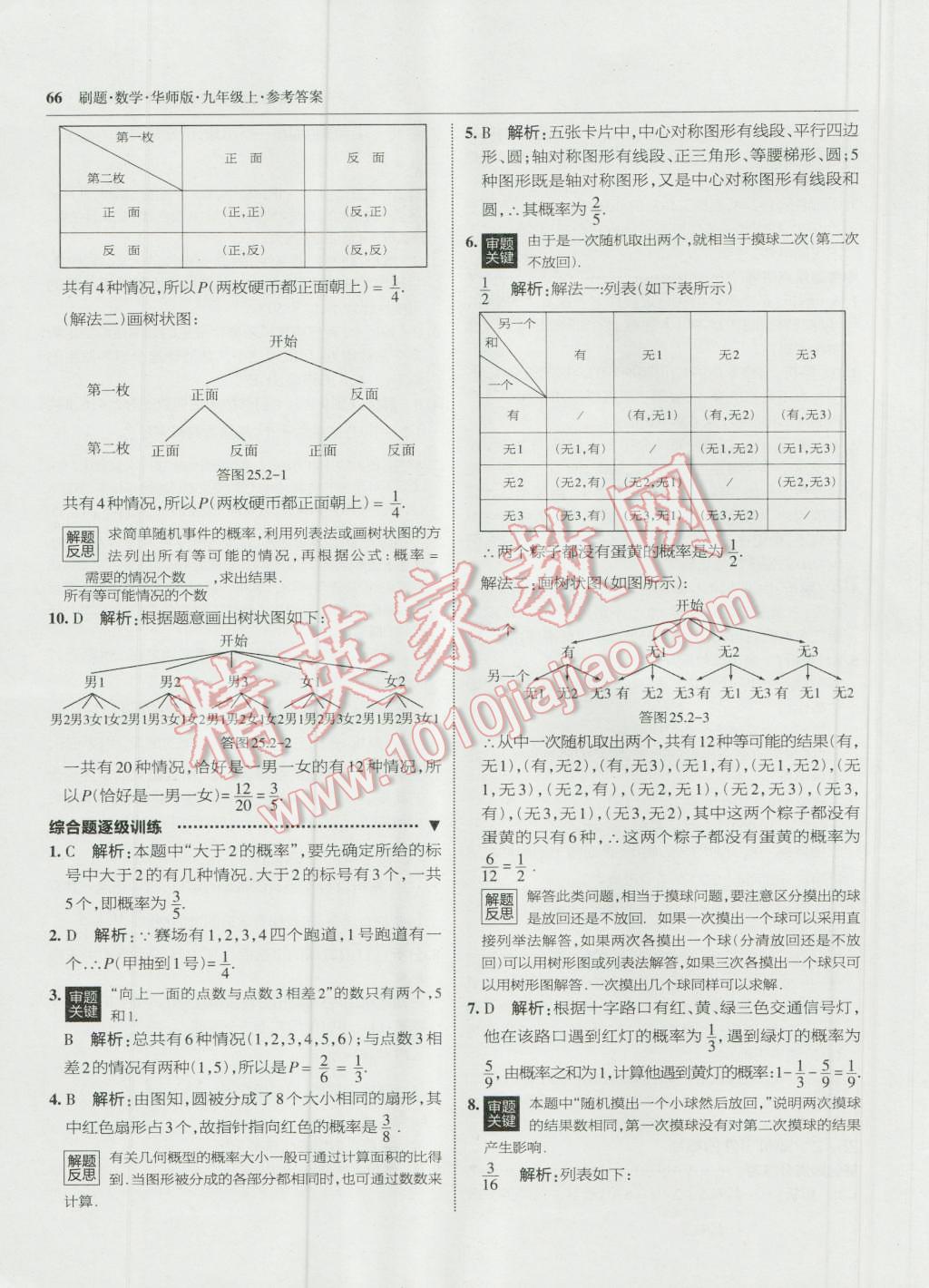 2016年北大綠卡刷題九年級數(shù)學(xué)上冊華師大版 第37頁