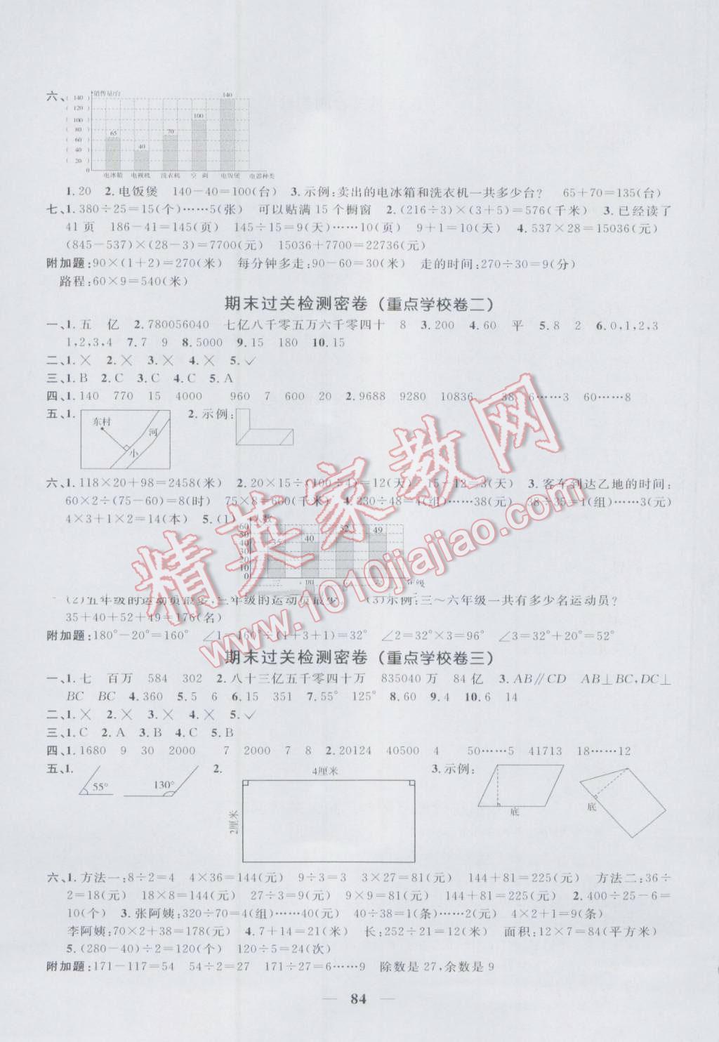 2016年一线名师全优好卷四年级数学上册人教版 第8页