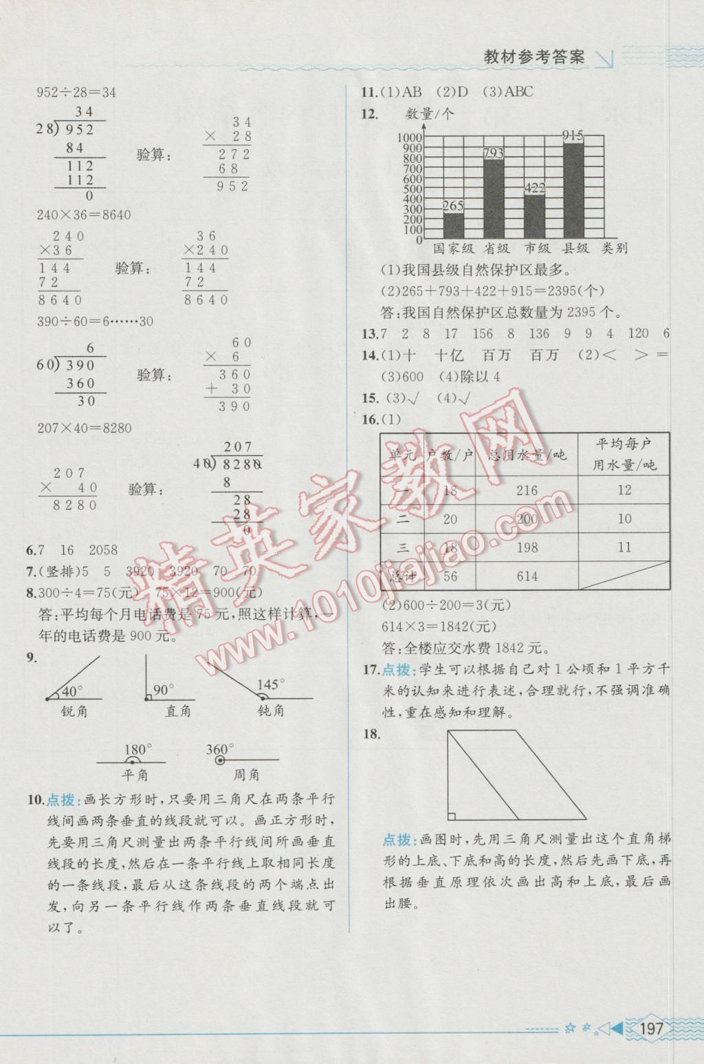 2016年教材解讀四年級(jí)數(shù)學(xué)上冊(cè)人教版 參考答案第29頁(yè)