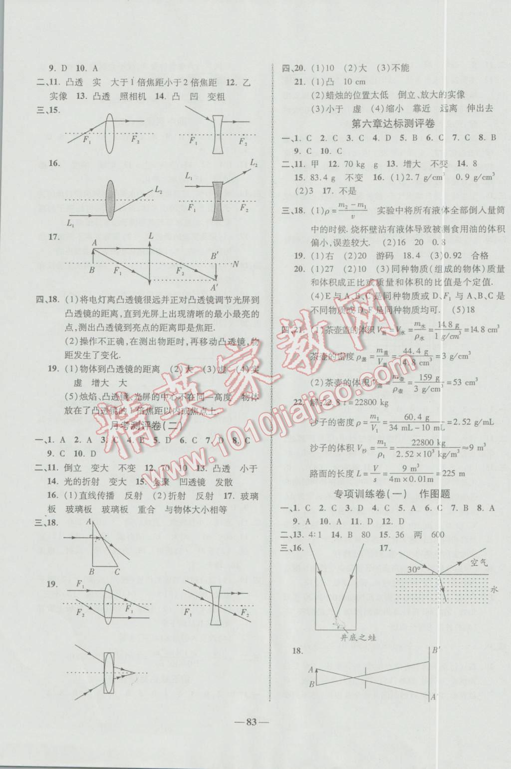 2016年培优夺冠金卷名师点拨八年级物理上册人教版 第3页