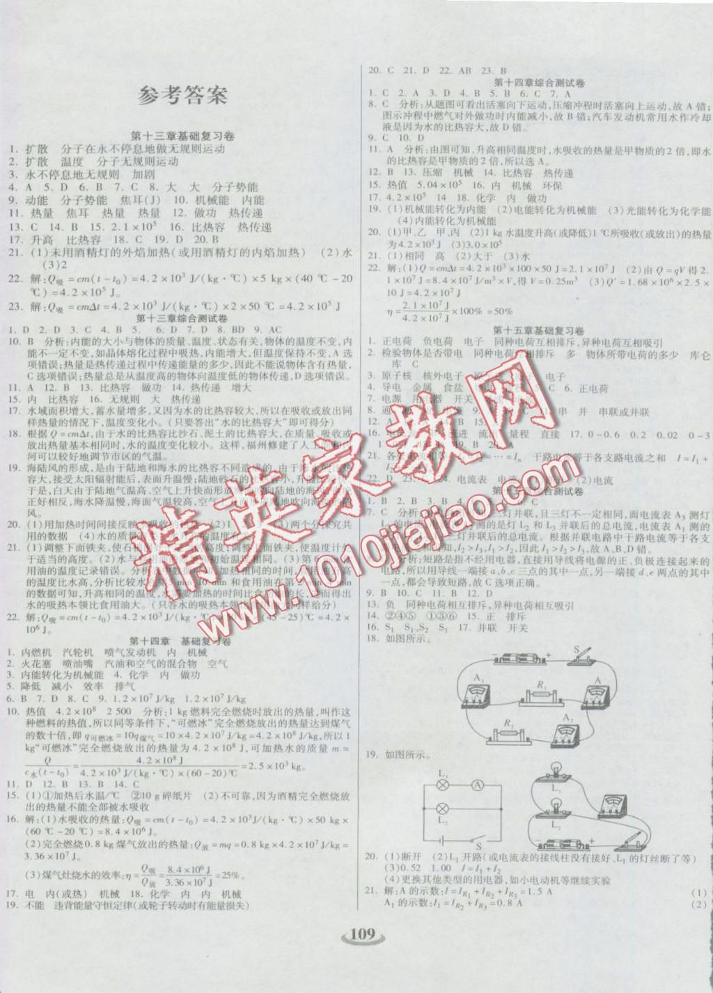 2016年暢響雙優(yōu)卷九年級物理全一冊人教版 第1頁