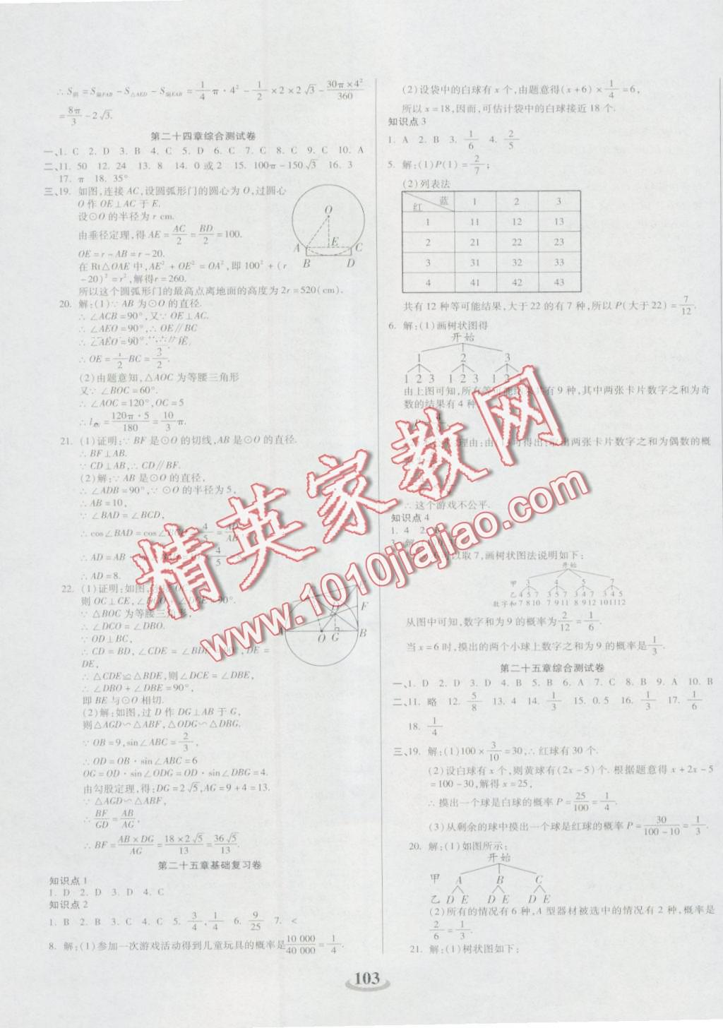 2016年暢響雙優(yōu)卷九年級(jí)數(shù)學(xué)上冊(cè)人教版 第7頁