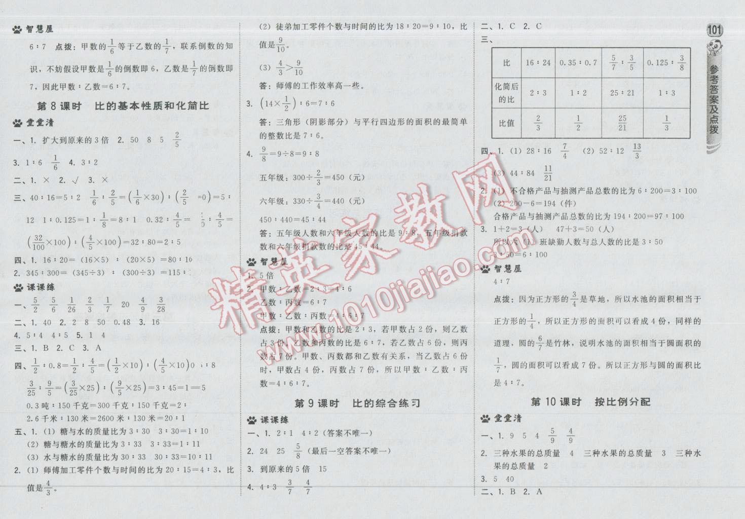 2016年綜合應(yīng)用創(chuàng)新題典中點(diǎn)六年級數(shù)學(xué)上冊蘇教版 第11頁