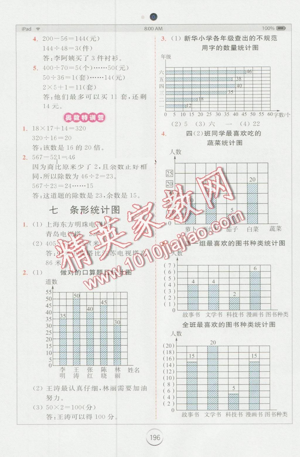 2016年全易通小學(xué)數(shù)學(xué)四年級(jí)上冊(cè)人教版 第14頁(yè)