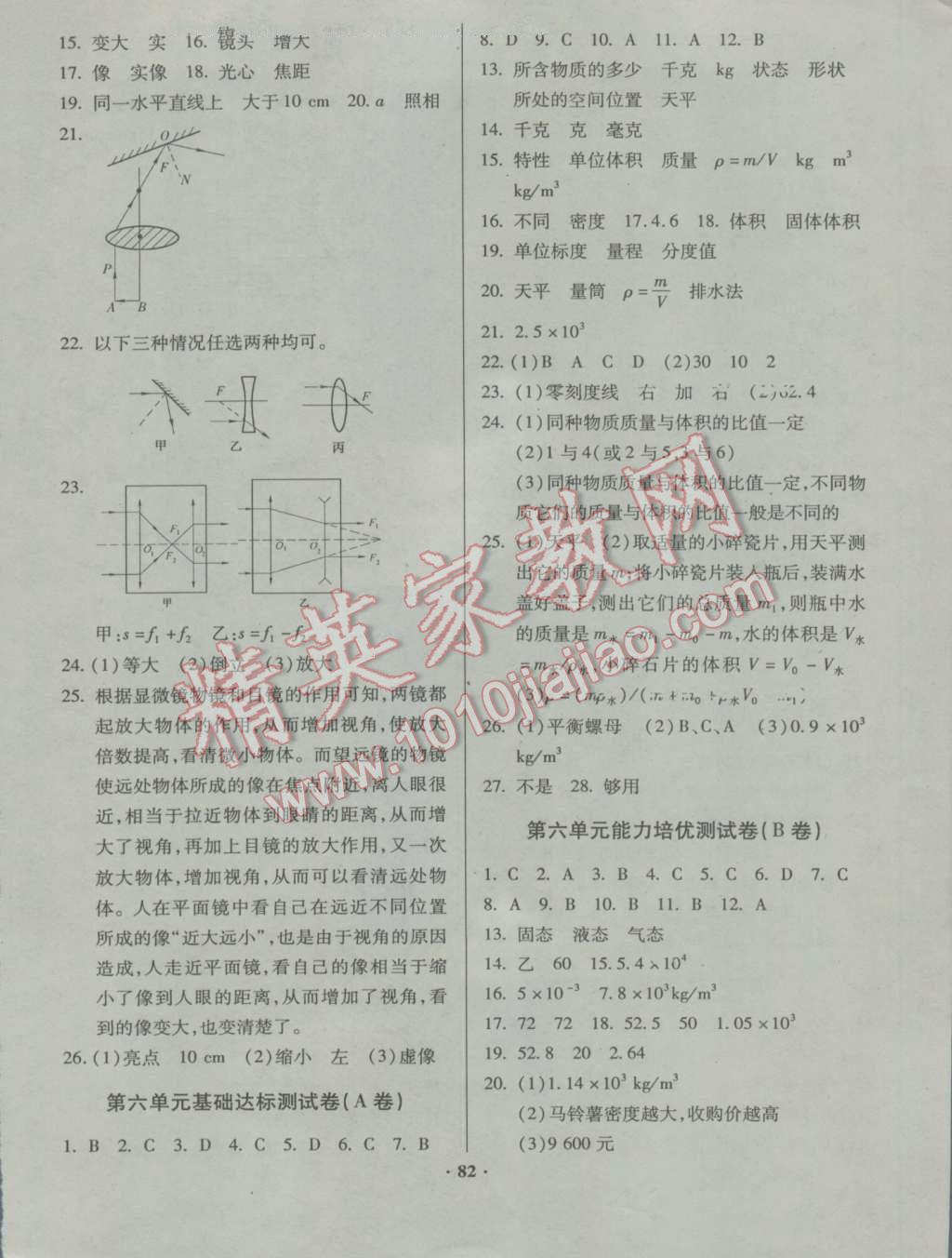 2016年优化夺标单元测试卷八年级物理上册人教版 第6页