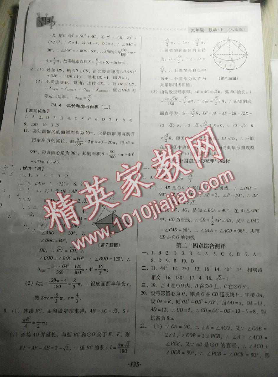 2016年全优点练课计划九年级数学上册人教版 第19页