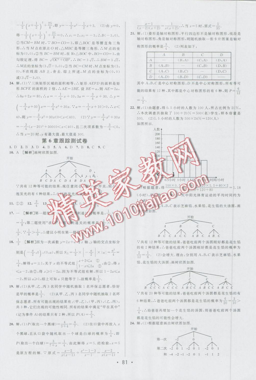 2016年期末考向标海淀新编跟踪突破测试卷九年级数学全一册青岛版 第5页