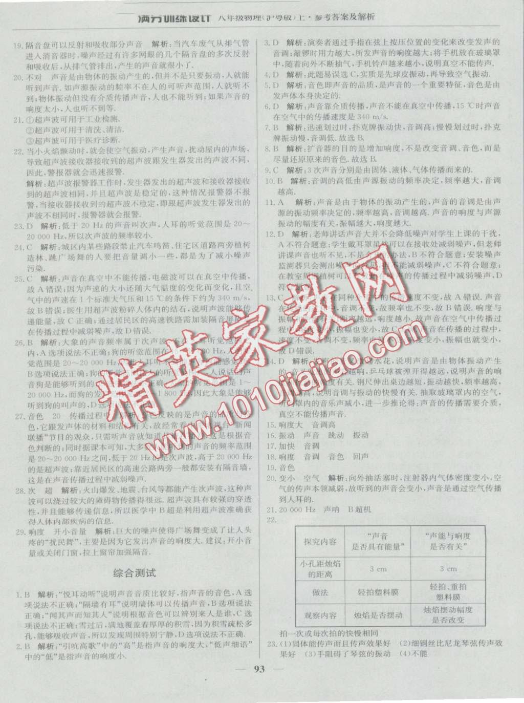 2016年滿分訓(xùn)練設(shè)計(jì)八年級(jí)物理上冊(cè)滬粵版 第6頁(yè)