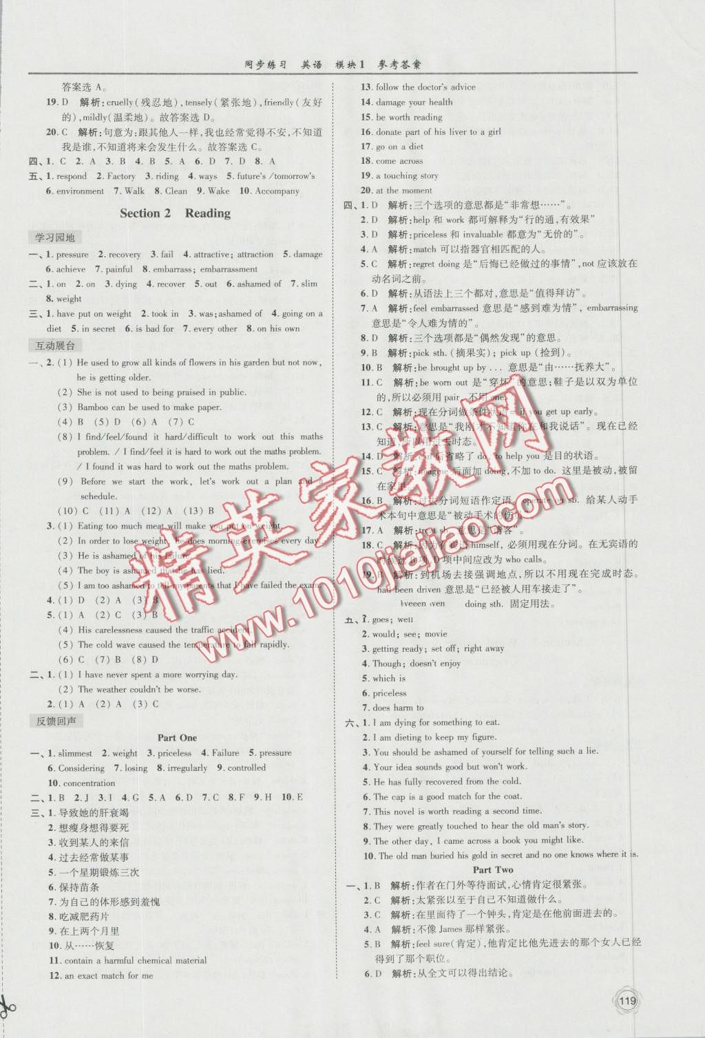 同步练习英语模块1译林版江苏凤凰科学技术出版社 第11页