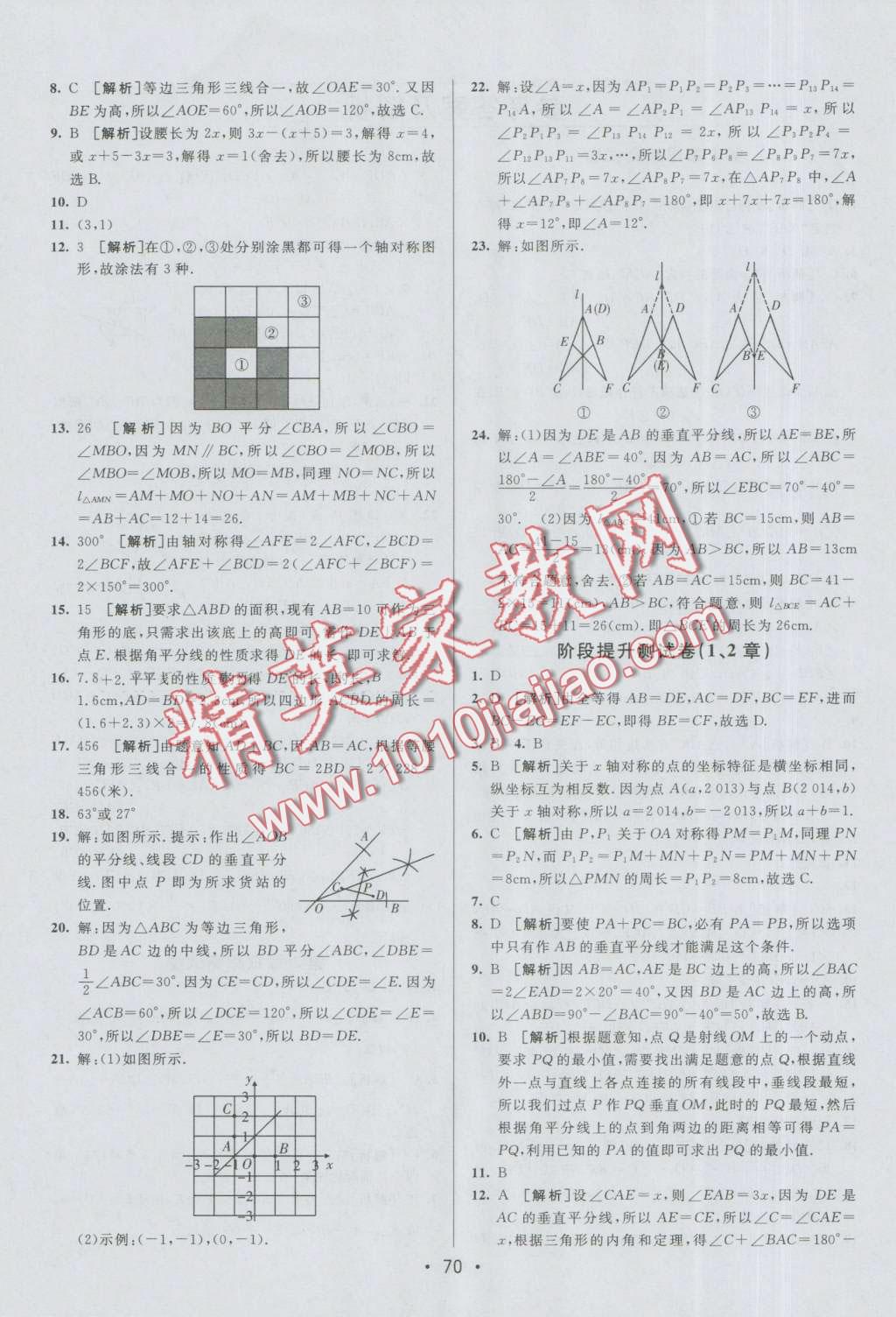 2016年期末考向標(biāo)海淀新編跟蹤突破測(cè)試卷八年級(jí)數(shù)學(xué)上冊(cè)青島版 第2頁