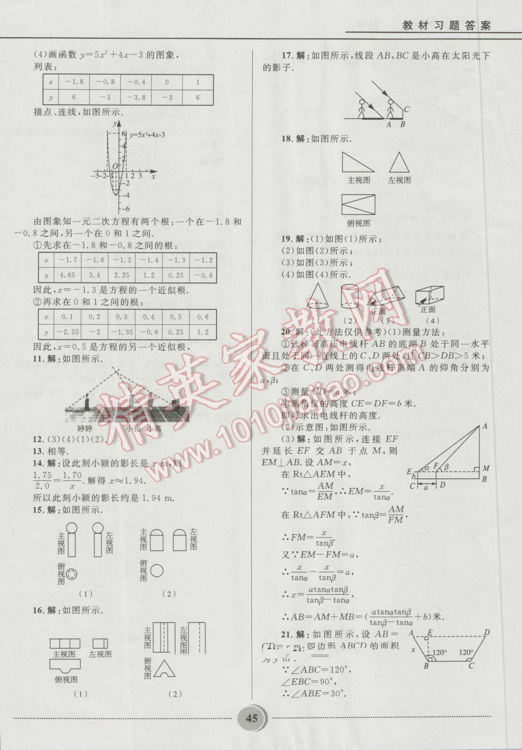 2016年奪冠百分百初中精講精練九年級數(shù)學(xué)上冊五四制魯教版 第45頁