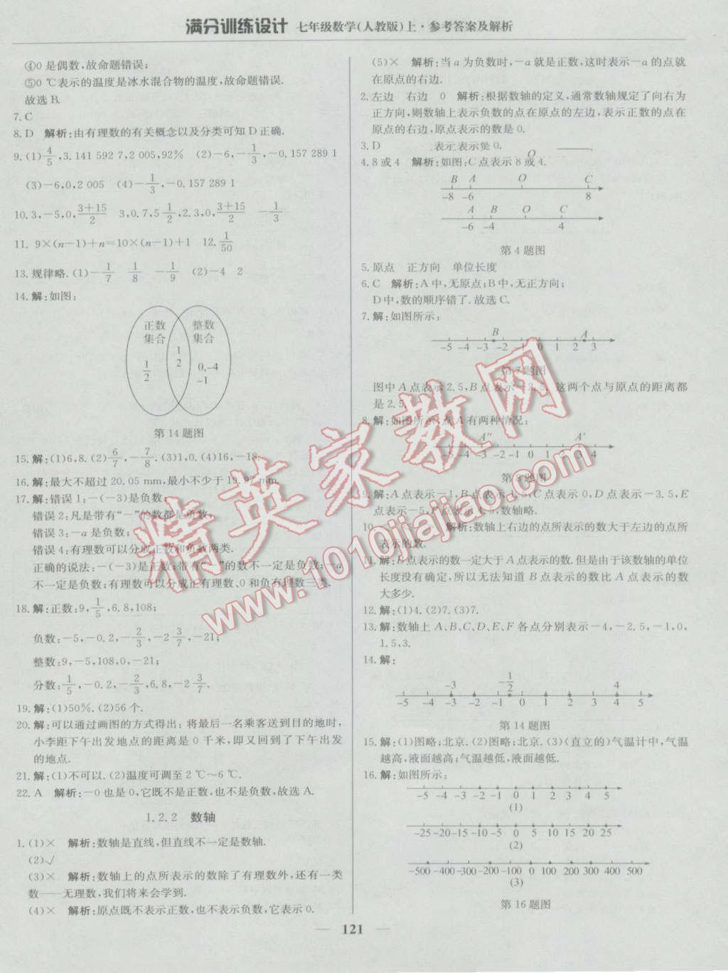 2016年滿分訓(xùn)練設(shè)計(jì)七年級數(shù)學(xué)上冊人教版 第2頁