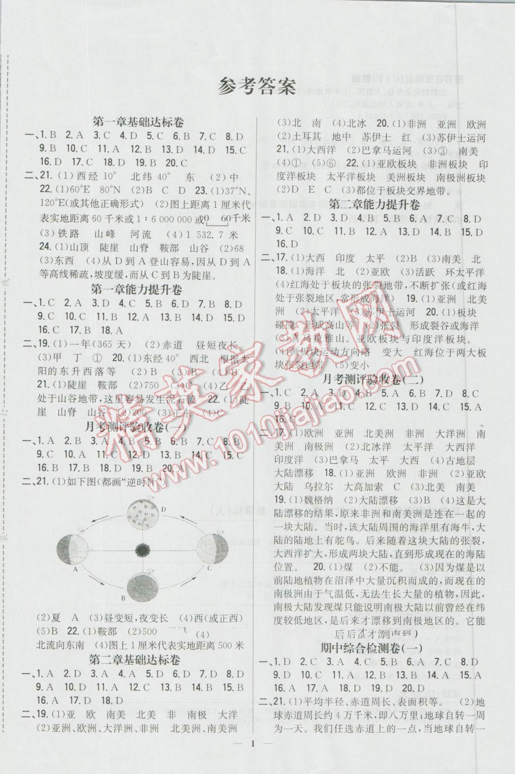 2016年新教材完全考卷七年級(jí)地理上冊(cè)人教版 第1頁(yè)