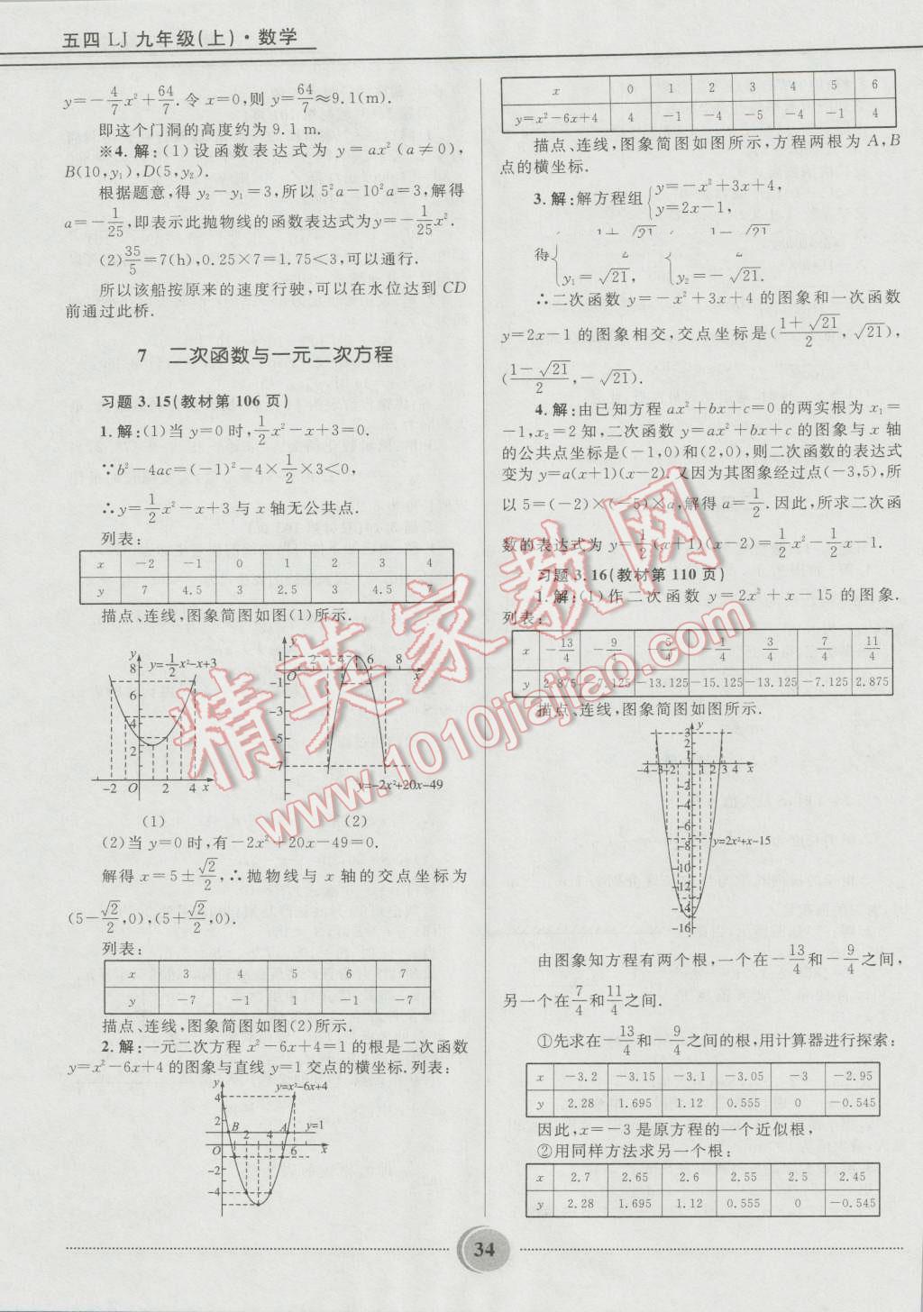 2016年奪冠百分百初中精講精練九年級(jí)數(shù)學(xué)上冊五四制魯教版 第34頁