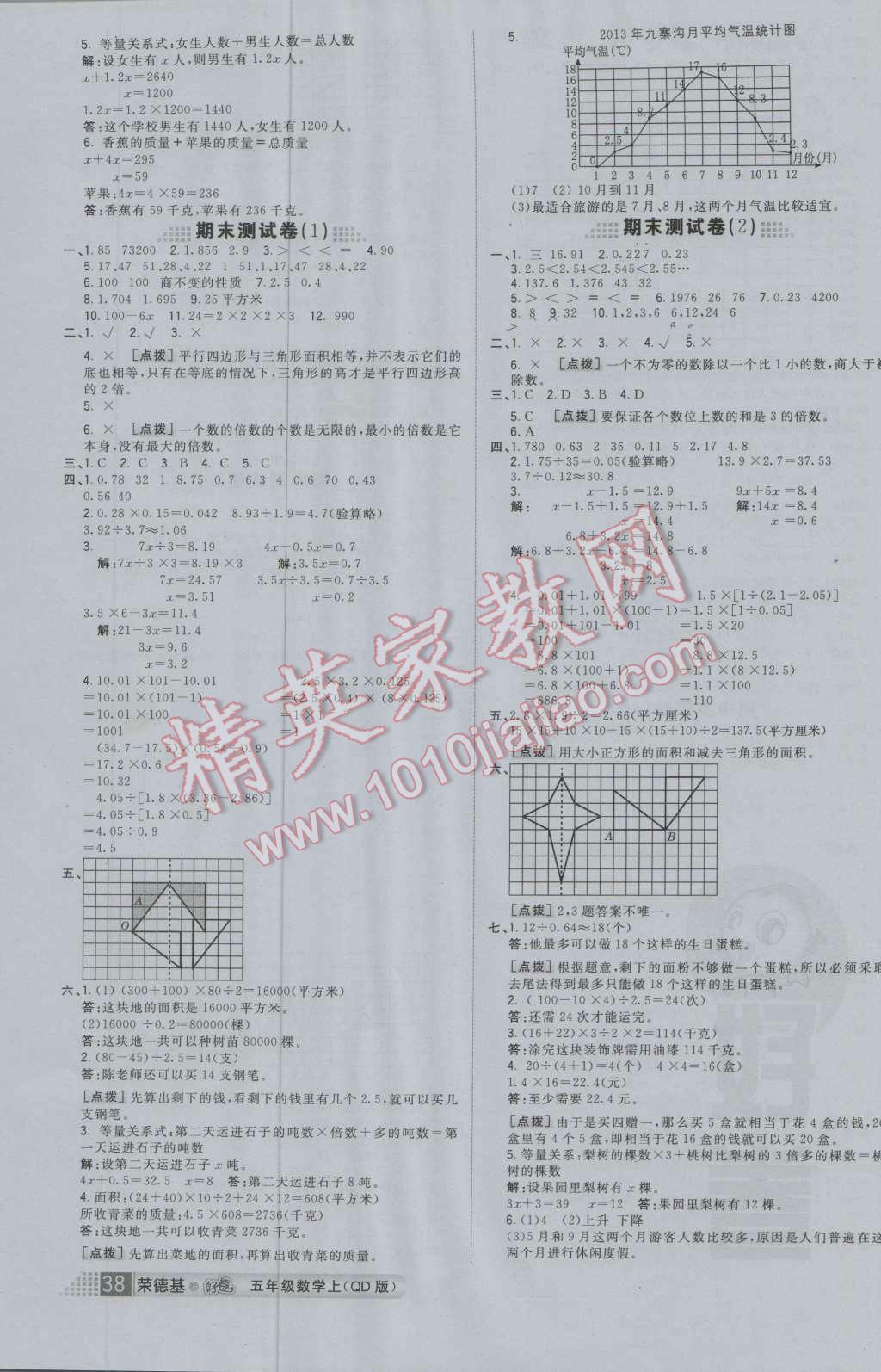 2016年好卷五年级数学上册青岛版 第10页