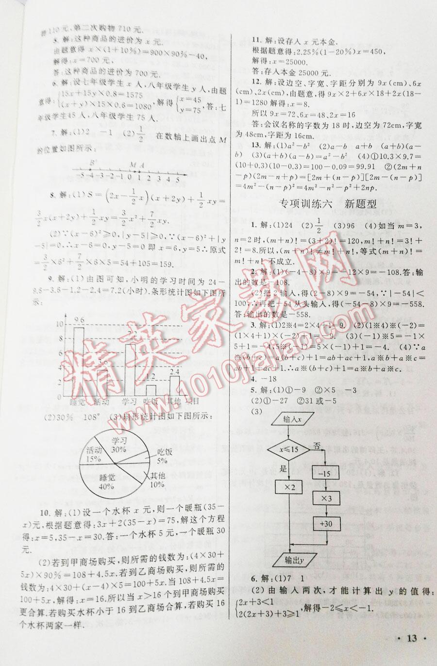 2016年暑假大串聯(lián)七年級(jí)數(shù)學(xué)滬科版 第19頁(yè)