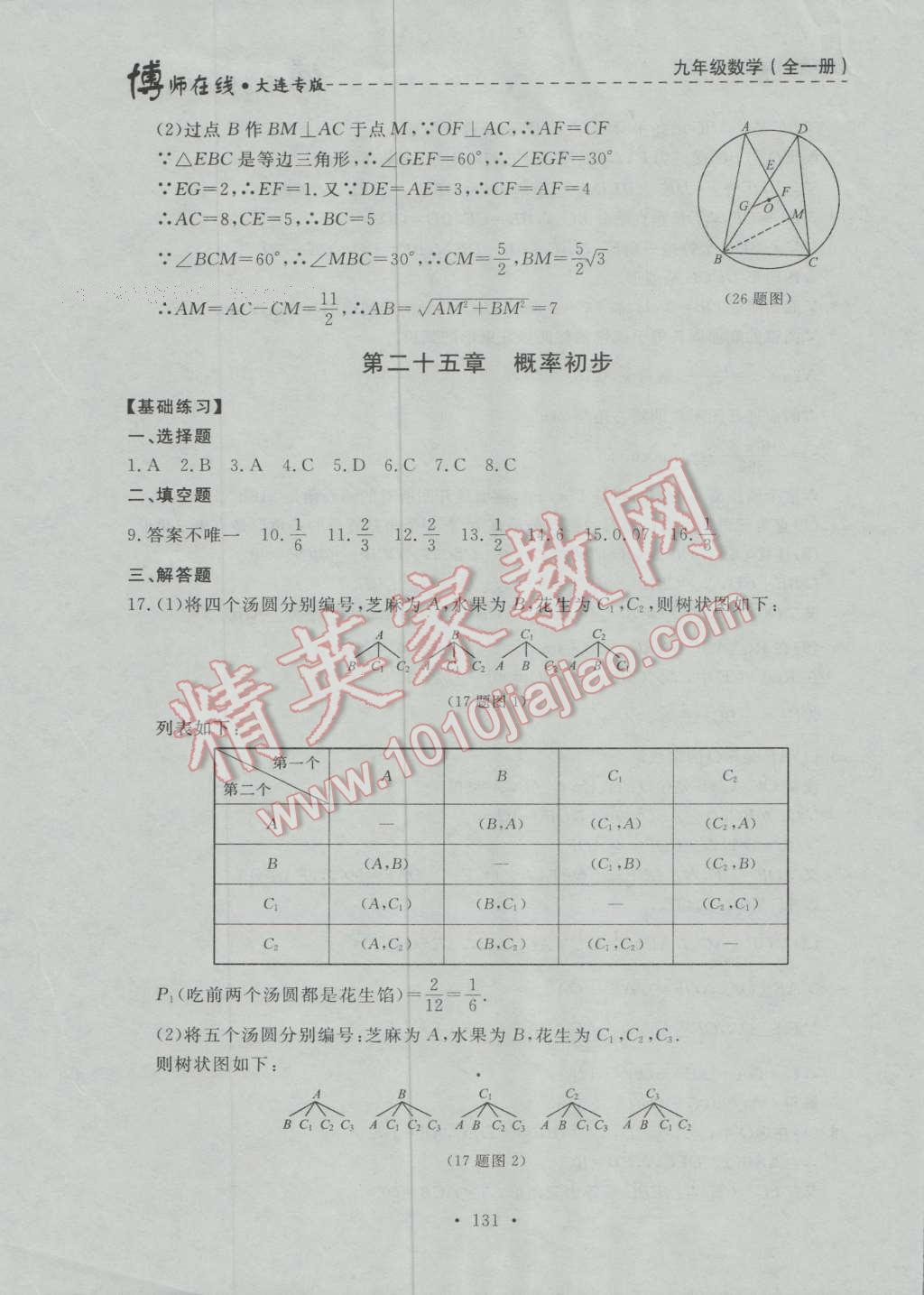 2016年博師在線九年級(jí)數(shù)學(xué)全一冊(cè)大連專(zhuān)版 第43頁(yè)