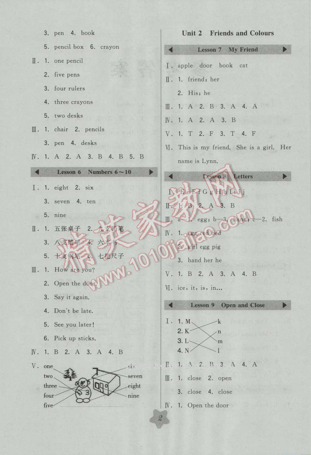 2016年北大綠卡三年級英語上冊冀教版 第2頁
