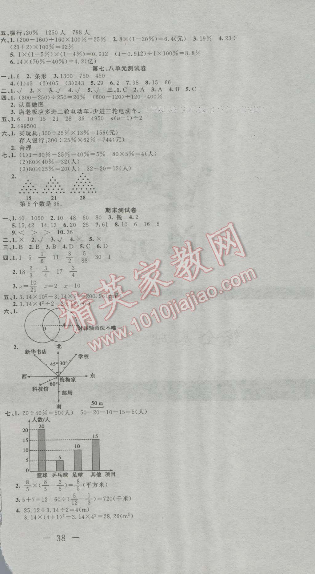 2016年英才計(jì)劃同步課時高效訓(xùn)練六年級數(shù)學(xué)上冊人教版 第7頁