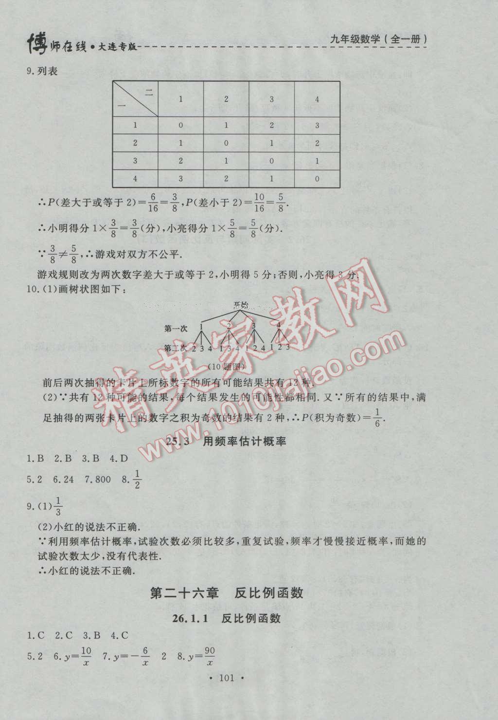 2016年博師在線九年級(jí)數(shù)學(xué)全一冊(cè)大連專版 第13頁(yè)