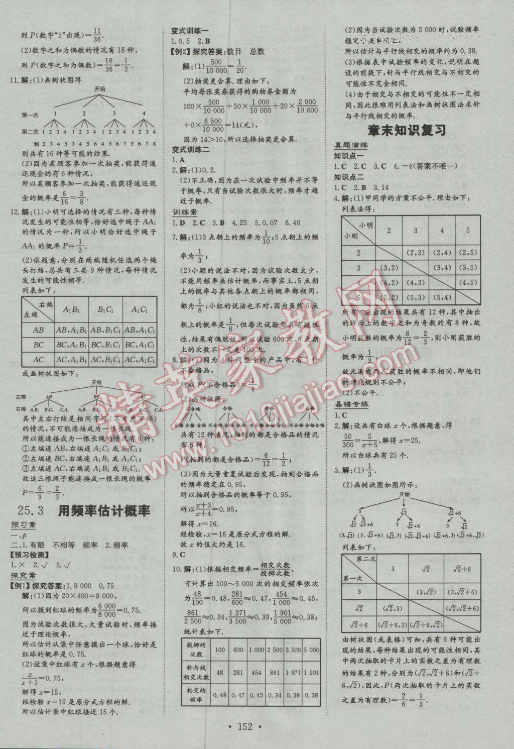 2016年初中同步學(xué)習(xí)導(dǎo)與練導(dǎo)學(xué)探究案九年級(jí)數(shù)學(xué)上冊(cè)人教版 第20頁(yè)