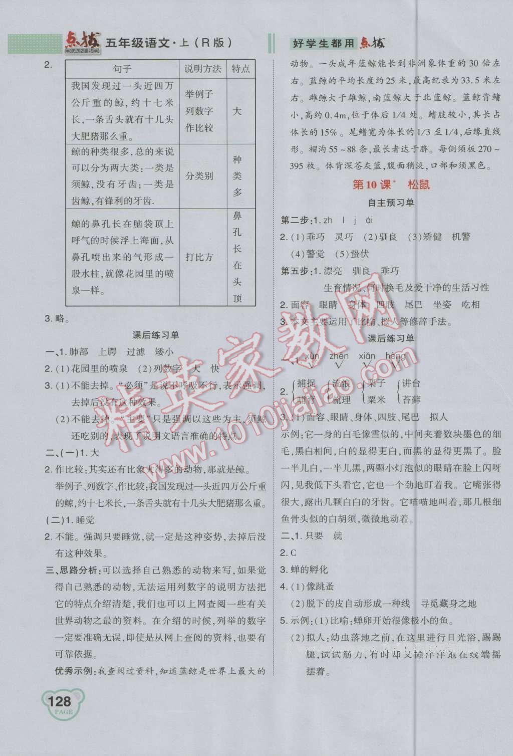 2016年特高級教師點撥五年級語文上冊人教版 第6頁