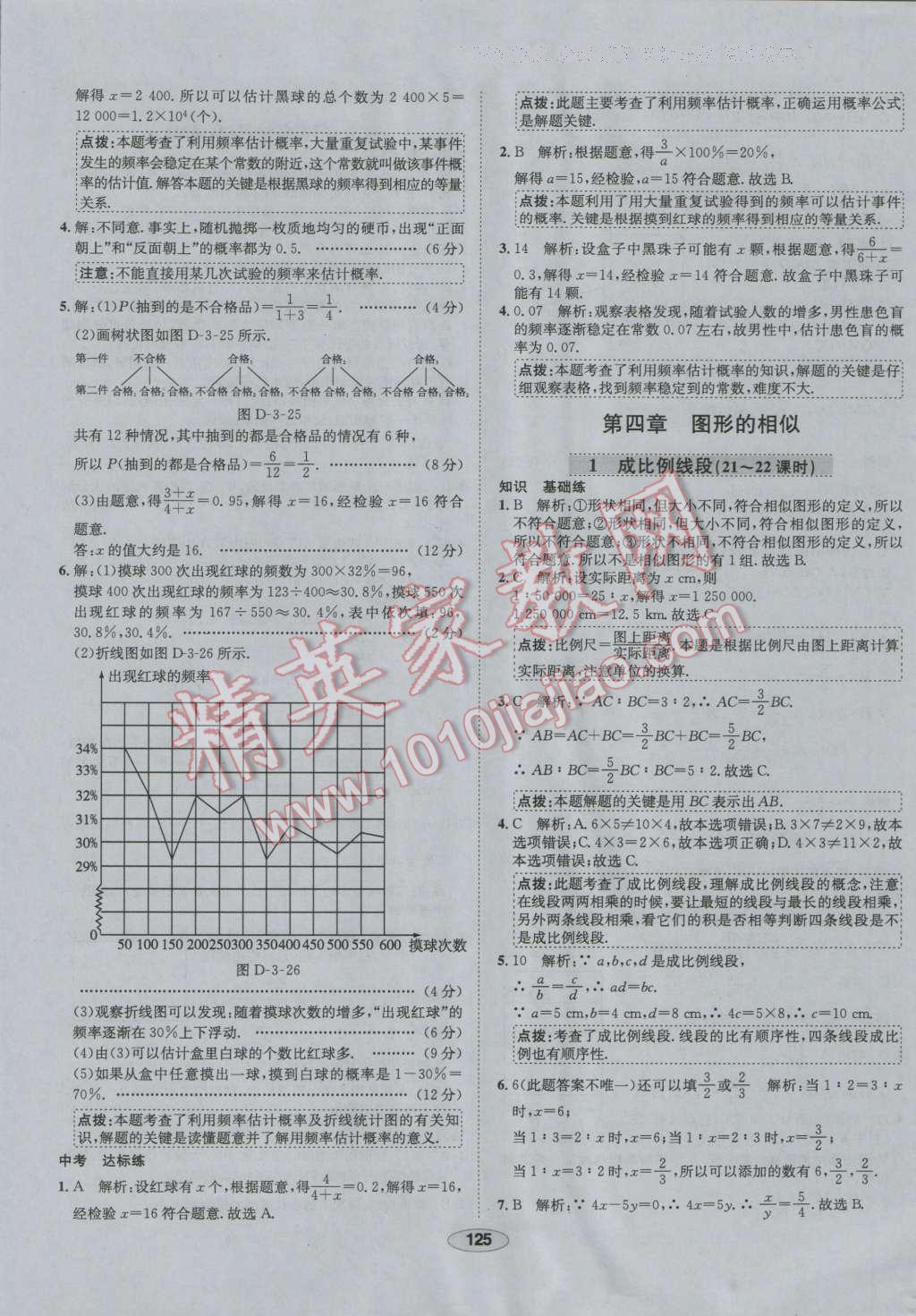 2016年中學(xué)教材全練九年級數(shù)學(xué)上冊北師大版 第25頁