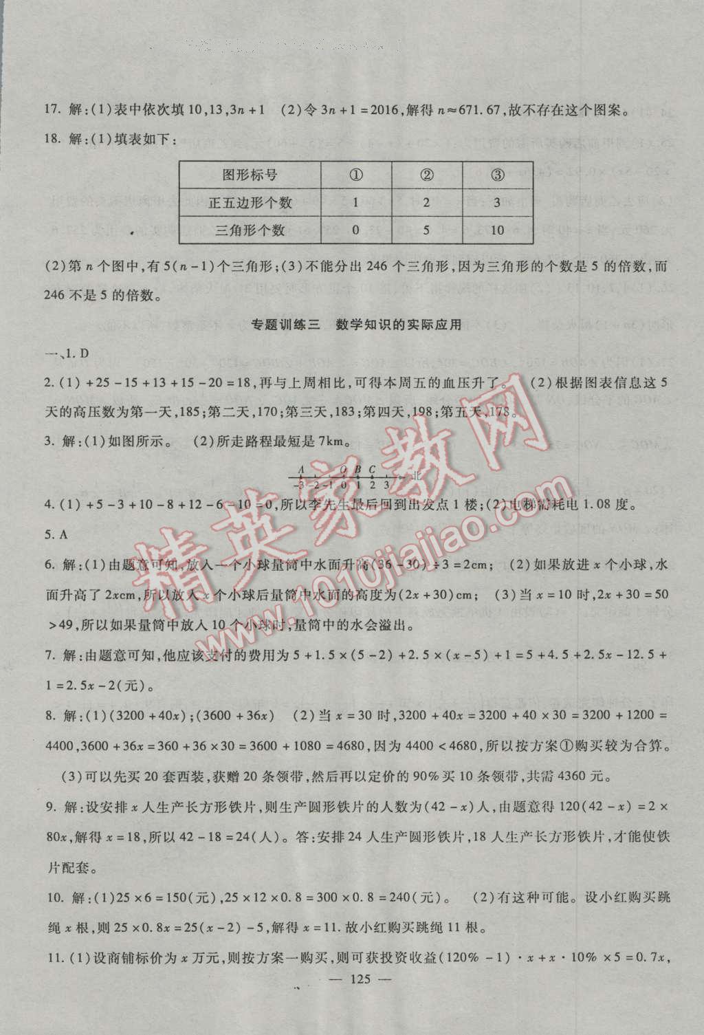 2016年华夏一卷通七年级数学上册人教版 第13页