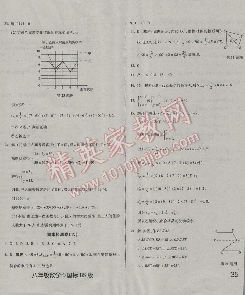 2016年奪冠沖刺卷八年級(jí)數(shù)學(xué)上冊(cè)北師大版 第26頁(yè)