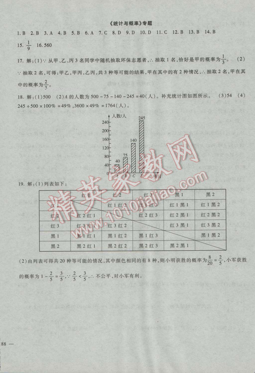 2016年华夏一卷通九年级数学全一册冀教版 第24页