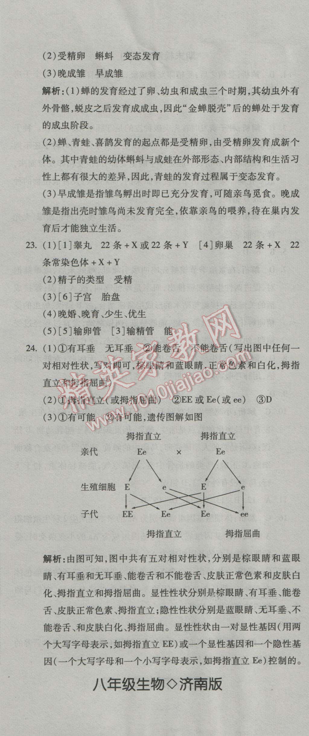 2016年奪冠沖刺卷八年級生物上冊濟南版 第14頁