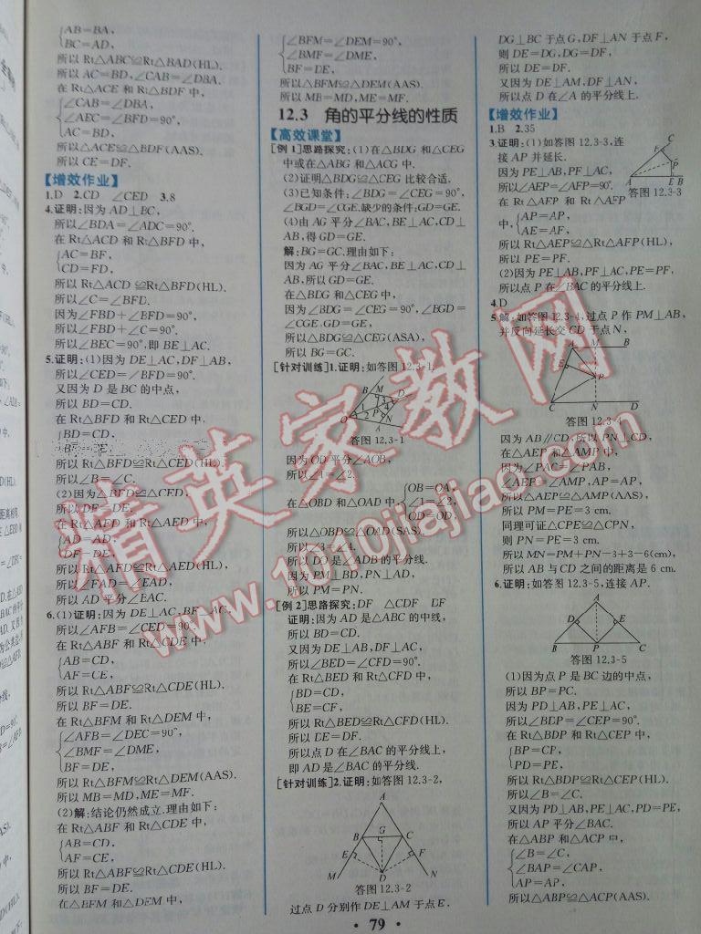 2015年人教金学典同步解析与测评八年级数学上册人教版 第5页